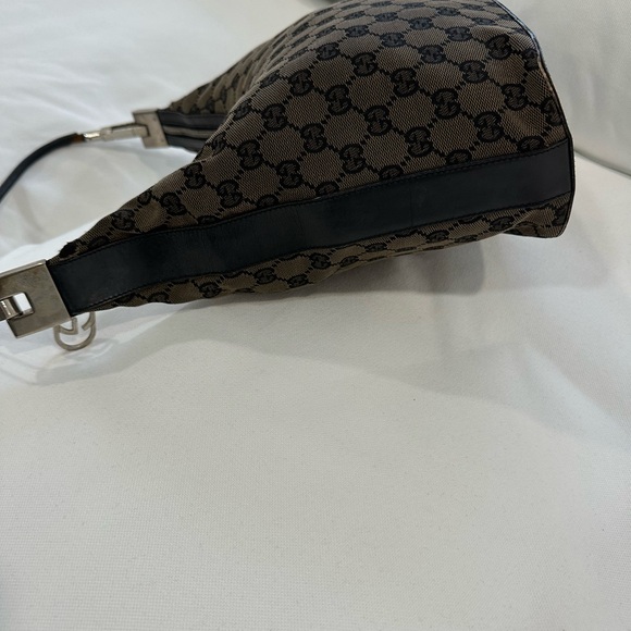 Gucci Dark Canvas hobo leather Shoulder Bag - Picture 9 of 16